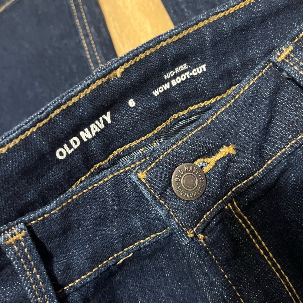 Old Navy Dark Blue Boot-Cut Jeans